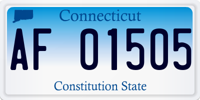 CT license plate AF01505