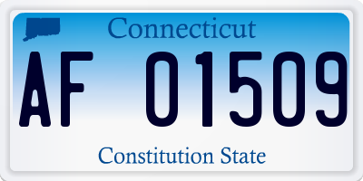 CT license plate AF01509