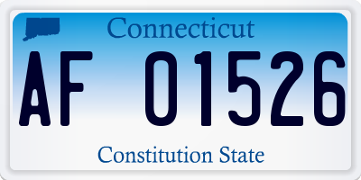 CT license plate AF01526