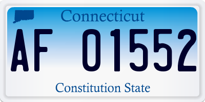 CT license plate AF01552