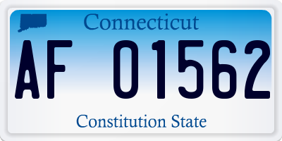 CT license plate AF01562