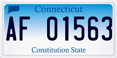 CT license plate AF01563