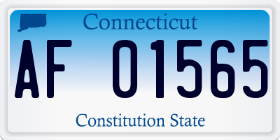 CT license plate AF01565