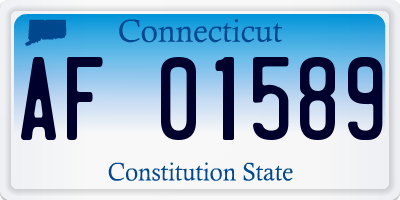 CT license plate AF01589