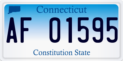 CT license plate AF01595