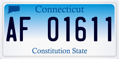 CT license plate AF01611