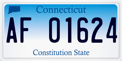 CT license plate AF01624