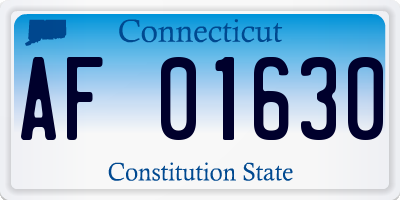 CT license plate AF01630