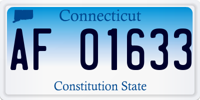 CT license plate AF01633