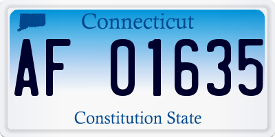 CT license plate AF01635