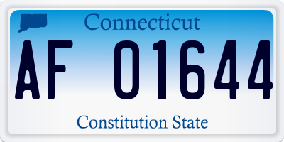 CT license plate AF01644