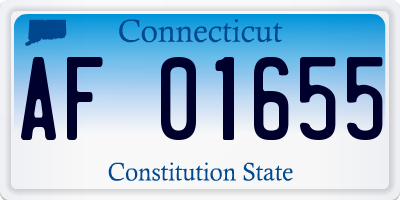CT license plate AF01655