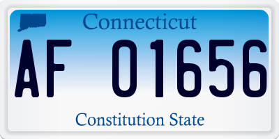 CT license plate AF01656