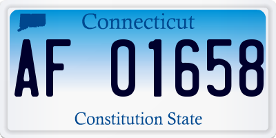 CT license plate AF01658