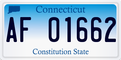 CT license plate AF01662