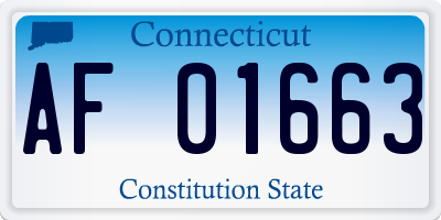 CT license plate AF01663