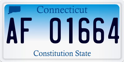 CT license plate AF01664