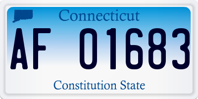 CT license plate AF01683