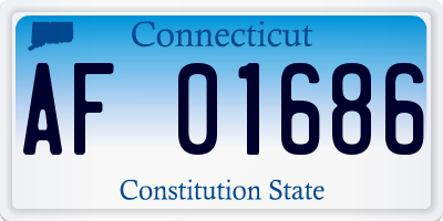 CT license plate AF01686