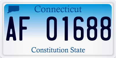 CT license plate AF01688