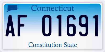 CT license plate AF01691