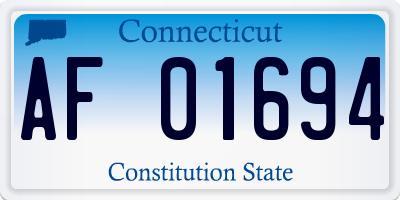 CT license plate AF01694