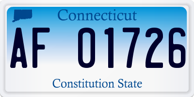 CT license plate AF01726