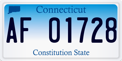 CT license plate AF01728