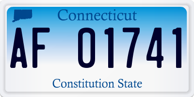 CT license plate AF01741