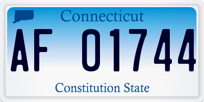 CT license plate AF01744