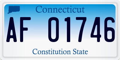 CT license plate AF01746