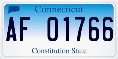 CT license plate AF01766