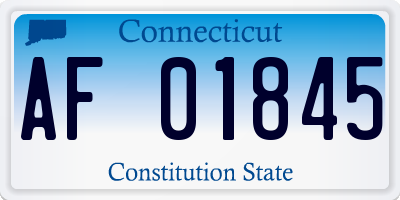 CT license plate AF01845
