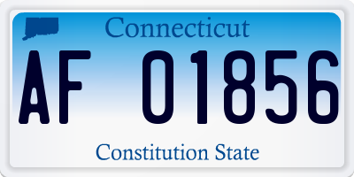 CT license plate AF01856