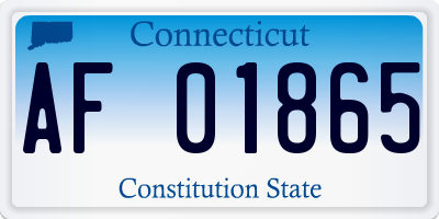 CT license plate AF01865