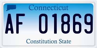 CT license plate AF01869