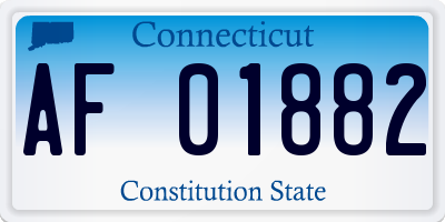 CT license plate AF01882
