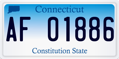CT license plate AF01886