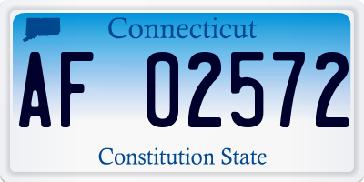 CT license plate AF02572
