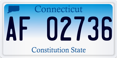 CT license plate AF02736