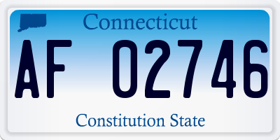 CT license plate AF02746