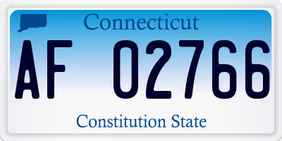 CT license plate AF02766