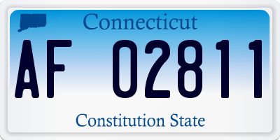 CT license plate AF02811
