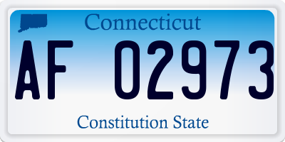 CT license plate AF02973