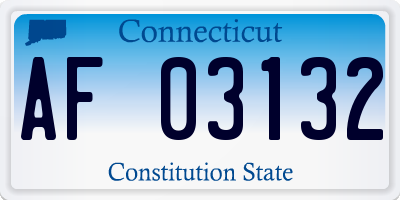 CT license plate AF03132