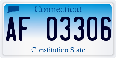 CT license plate AF03306