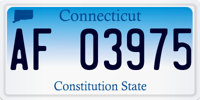 CT license plate AF03975