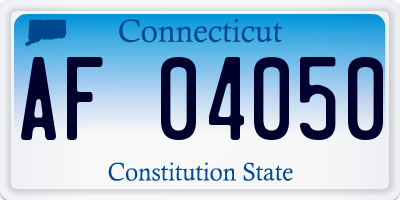 CT license plate AF04050