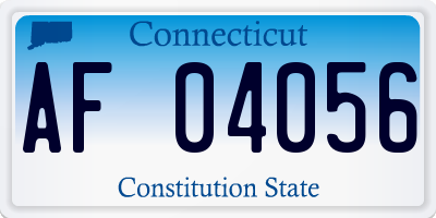 CT license plate AF04056