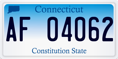 CT license plate AF04062